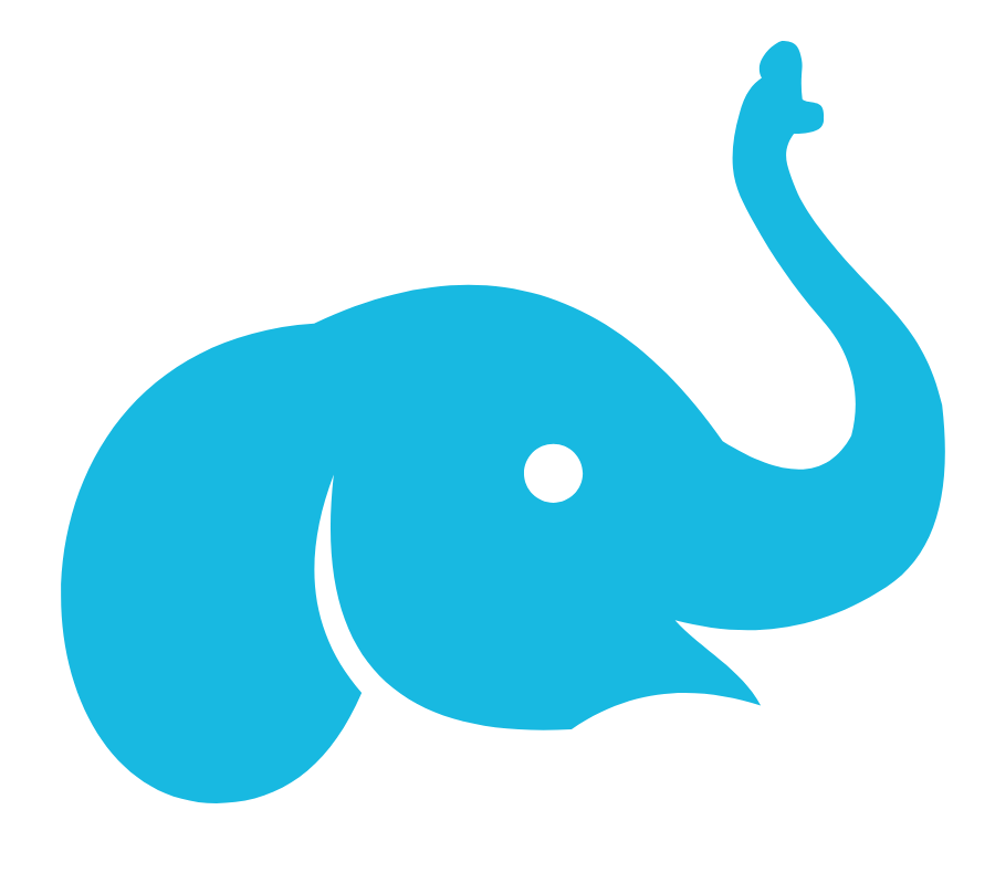 まっしぐらにつきすすむゾウ